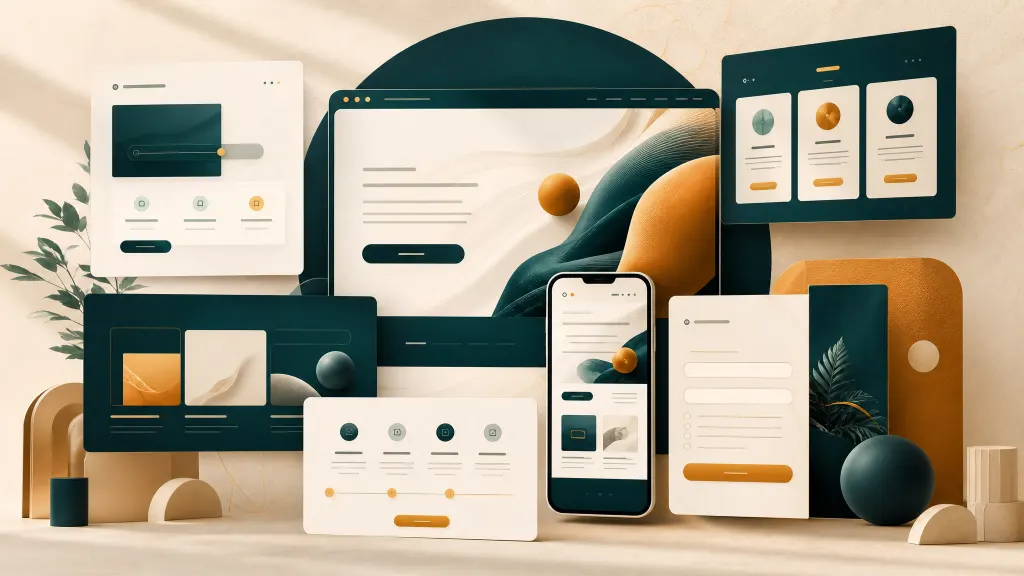 Vizual cu structură de campanie Google Ads, landing page și raport de conversii